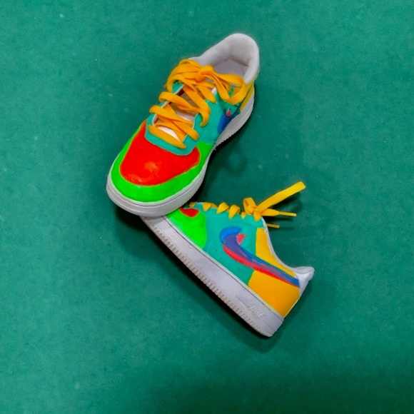 Custom tropical Air Force 1 3D swoosh - Picture 4 of 8